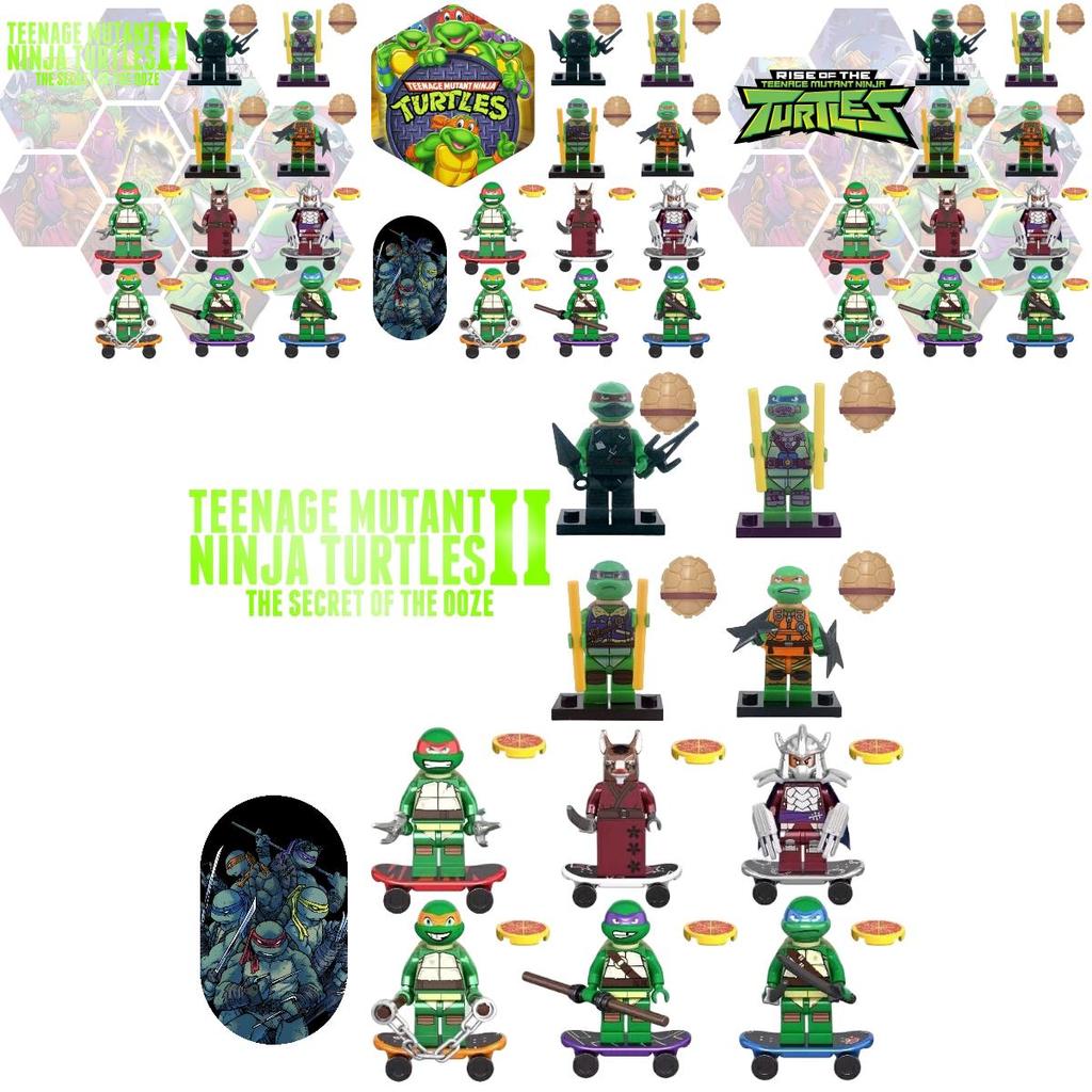 Ksz 723 Ninja Turtles Dafengqi Novelty Miniature Building Blocks Toy Abs Plastic Diy Export Type