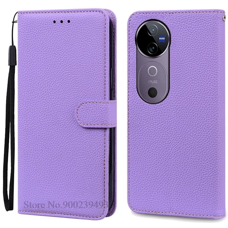 For Vivo V40 Case Wallet Leather Flip Cover For Vivo V40 5G Case Vivo V40 Pro Phone Cover Coque Fundas Book Shell
