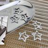 6pcs Fashion Sparkling Five-Pointed Star Hairpins Hair Duckbill Clip Sweet Hair Barrettes Fashion Hair Accessory Gifts