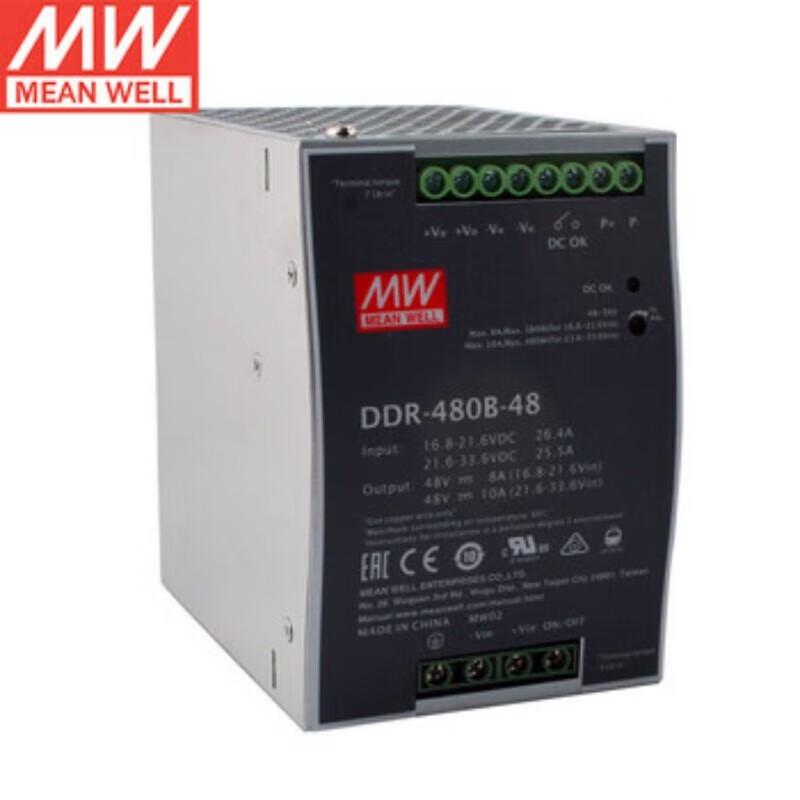 MEANWELL DDR-480 Series DC-DC DIN Rail Power Supply