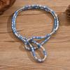 Punk hip-hop metal wind snake bone can be wrapped around the collar at will, and the personality is exaggerated and trendy.