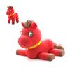 Cartoon Red Horse Figurine 2026 Year of The Horse Mascot Ornament 3D Printed Horse Fidget Toy Chinese New Year Decoration