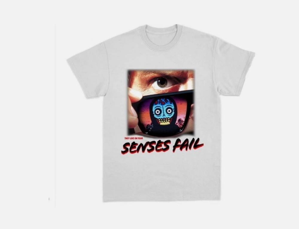 

Senses Fail Band They Live On Tour White T-Shirt Gift Men Women Unisex T-Shirt XXXXL