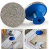1pc 45/60/100Grit Grinding Wheel 50mm Brazed Flat Grinding Head Marble Stone Trimming Polishing Disc Abrasive Pad Power Tool