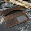 High Quality Zipper Long Purse Male Female Purse Wallet For 6inch Iphone Vintage Designer Men Women Leather Long Wallet