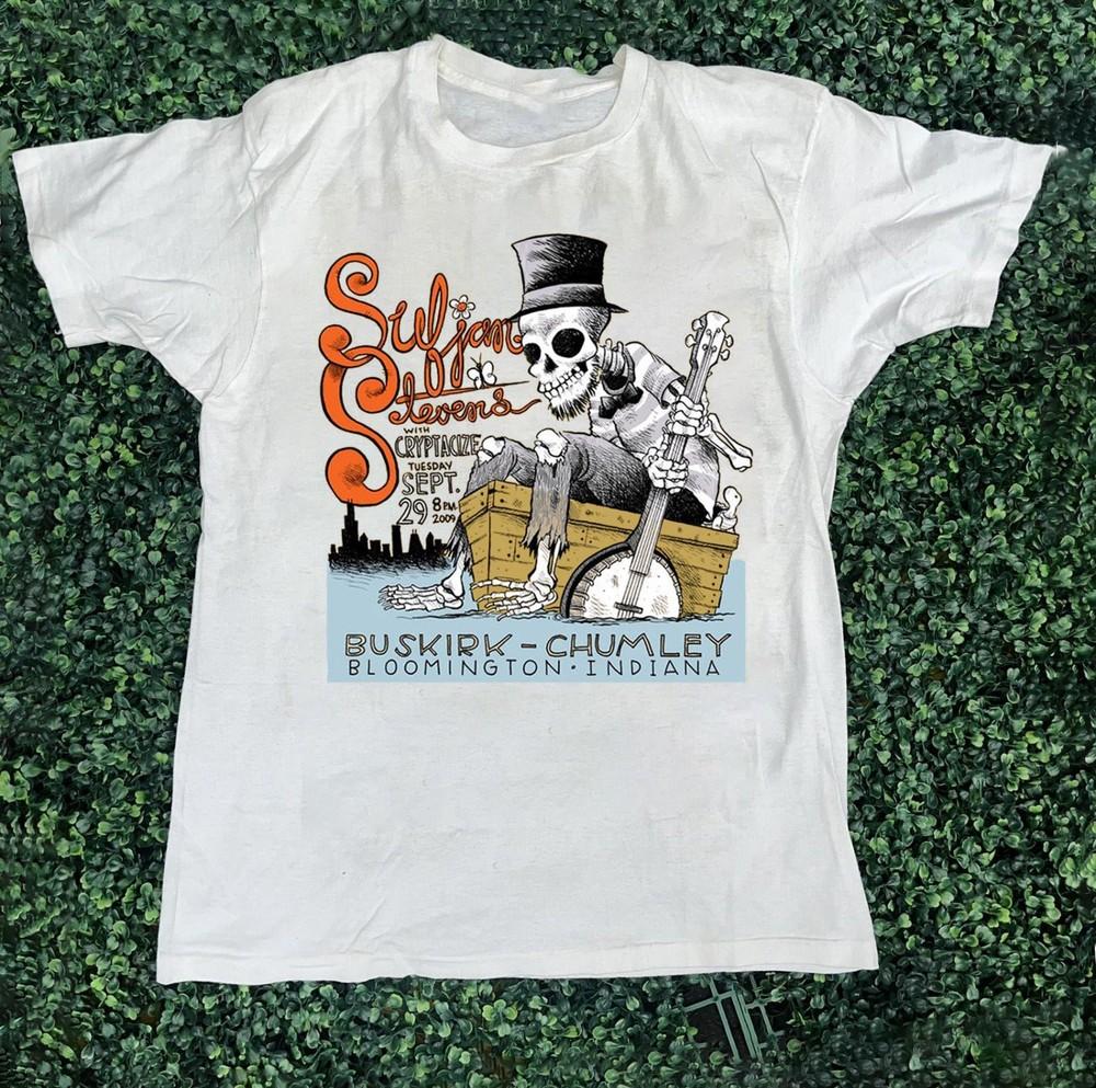 Rare! Sufjan Stevens Cotton Shirt Unisex Concert S to 5XL AR351 Unisex T-Shirt XXL