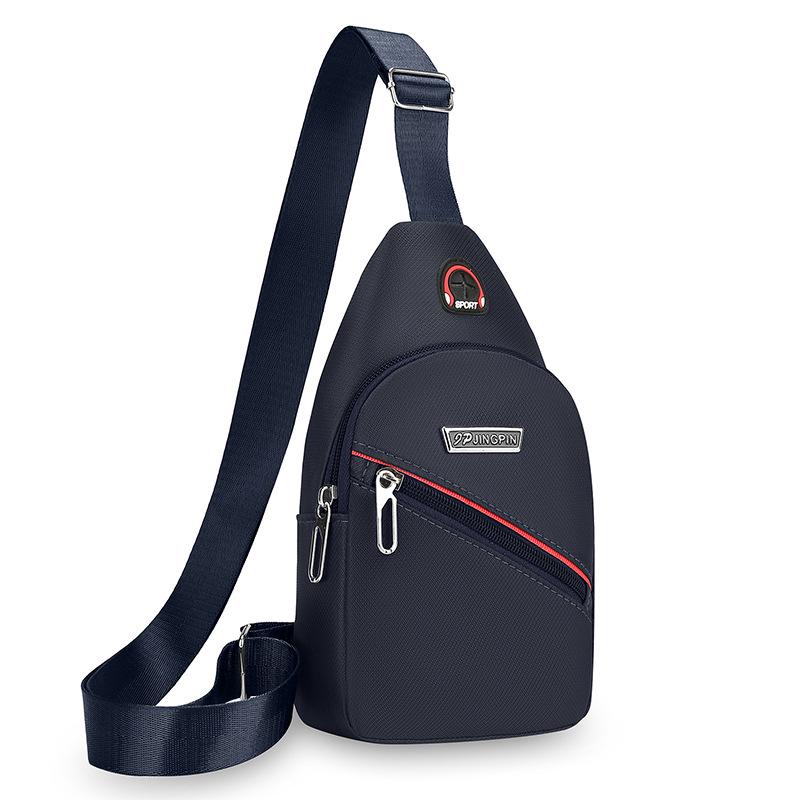 New Leisure Chest Bag Men's Korean Sports Men's Oblique Shoulder Bag Small Backpack Chest Bag Satchel Cycling Bag.