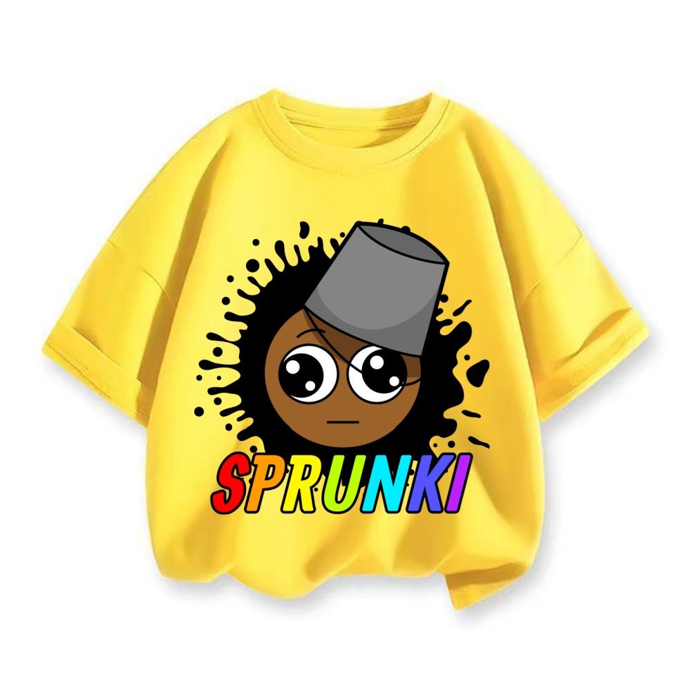 Children's T-shirt Cartoon Printed Summer Casual Short Sleeved Clothes