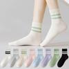 Sweat Absorbing Women's Socks Thin Sports Socks Soft Mid Tube Socks  Spring