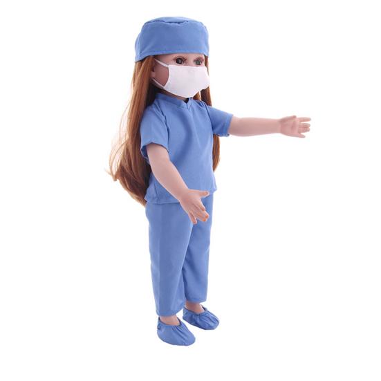 Doll Clothes Set for 18'' American Girls Cute Baby Doll Attire for Role Play Easy-to-Wear Dress Clothes for Girls Entertainment