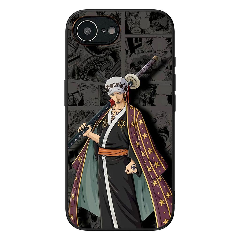 

One Pieces Luffy Trafalgar D Water Law Phone Cover for Apple iPhone 16 15 14 11 Pro Max 7 8 Plus SE2 SE3 SE 2022 2020 Case iPhone 16 Plus