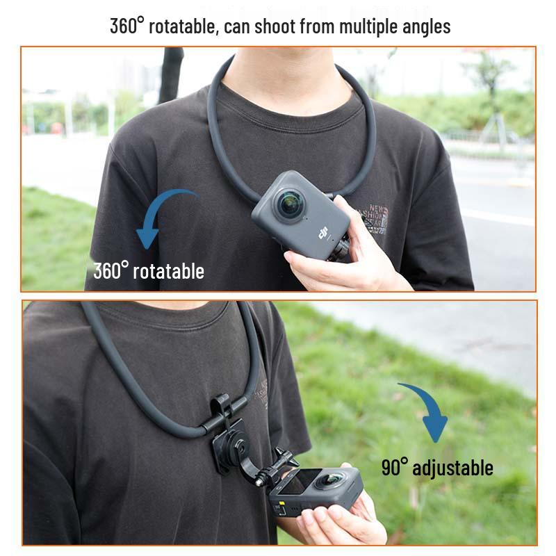 Popruhový držák na krk pro 360° kameru DJI OSMO s magnetickým rychloupínáním pro pohled z první osoby