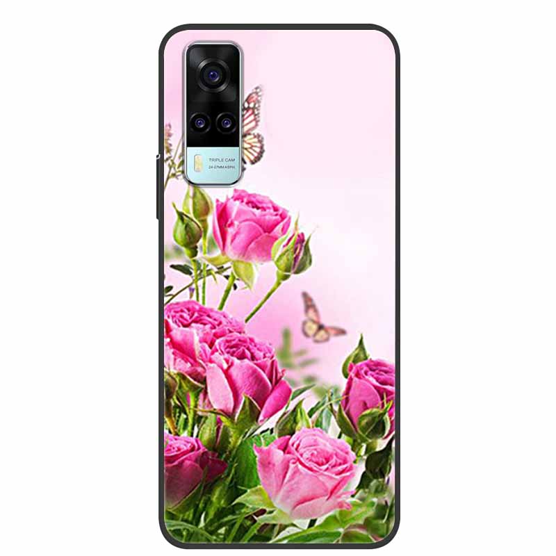 For vivo Y31 2021 Case Shockproof Soft silicone TPU Back Cover For Vivo Y53S 4G Y31 2021 Y 31 Case V2036 Phone Case Cute Cartoon