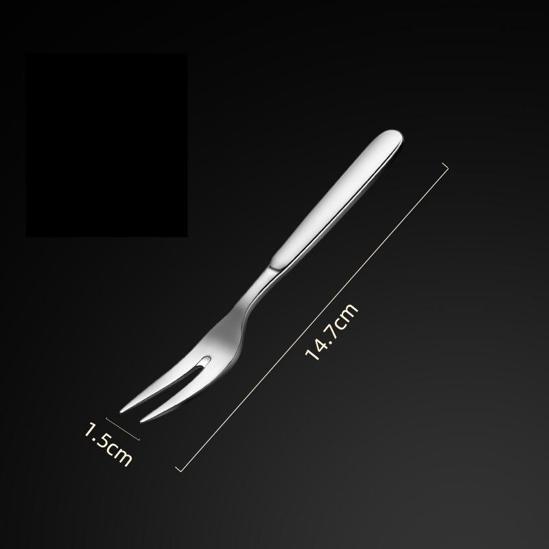1PC Stainless Steel Fork Western Food Adult Household Fruit Salad Dessert Tableware Household Products Afternoon Tea