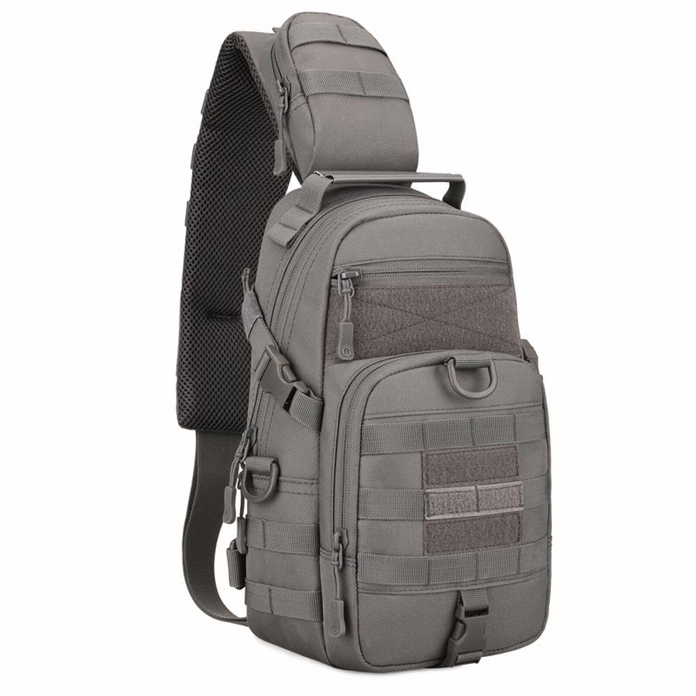 PHOENIX IKKI Tactical Outdoor Crossbody Sports Gray Bag, Ambidextrous, One-Shoulder Bag, Bag,