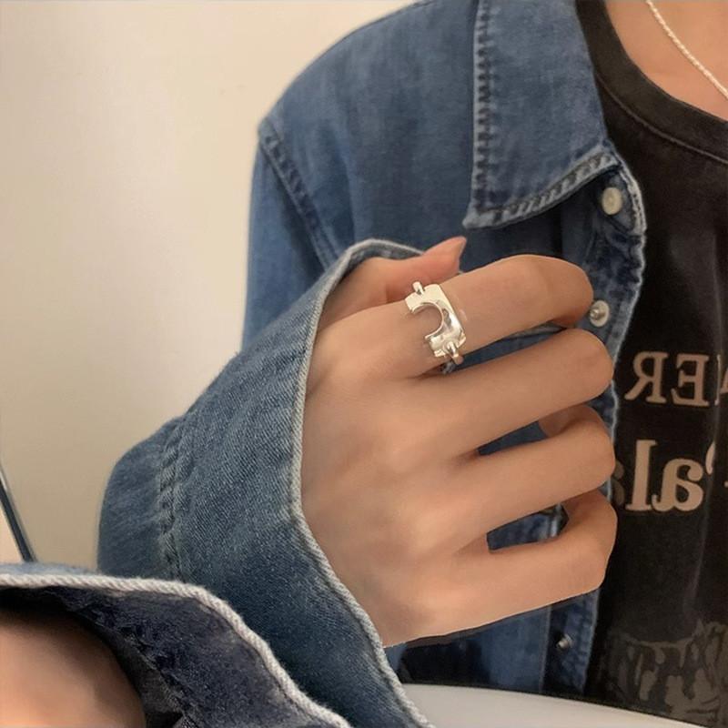 Fashionable Korean Inspired U Shaped Ring For Women Unique And Versatile Accessory