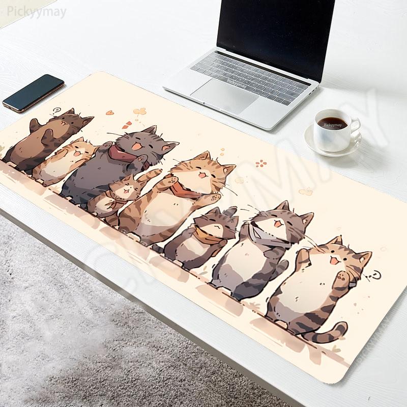 Anime Mouse Pads Cute Cat Table Mats Computer Mousepad Company Big Desk Pad xcm Large Gamer Mousepads Mouse Mat