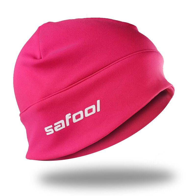 

Outdoor Sports Autumn and Winter Quick-Drying Running Cap Marathon Cycling Skiing Fleece Warm Windproof Hat Men and Women Rose Red(Heattech thin velvet]) One size
