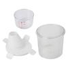 Airtight Bin Cereal Organizer Dry Food Storage Easy Dispensing Food Management Pouring Spout Secure Seal Space Saving Design