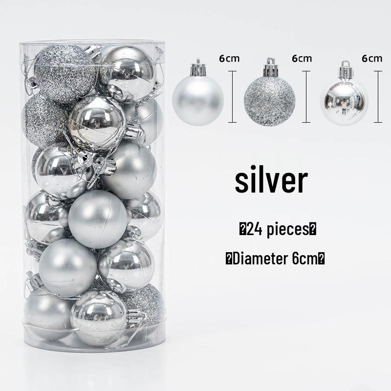 Christmas Tree Hanging Ball Ornaments - Electroplated & Colored Balls for Mall or Bar Ceiling Decoration, Large Bucket Set