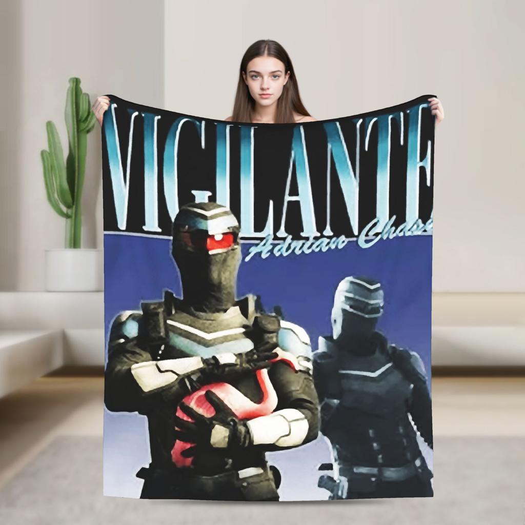 Vigilante peacemaker Super Warm Blanket Travel Plush Throw Blanket Print Home Decor Flannel Bedspread Sofa Bed Cover
