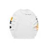 Fila Fusion Letter Logo Casual Sports Color Block Loose Knit Long Sleeve T-Shirt Men T-Shirts White T11M123201F-WT