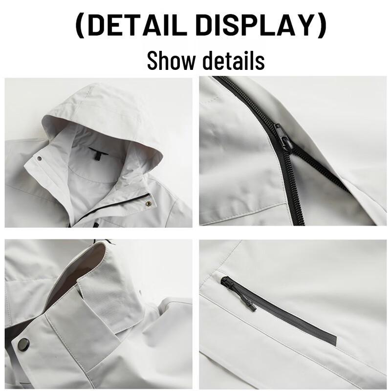 JEEP SPIRIT Unisex 3-in-1 Windproof Waterproof Outdoor Jacket