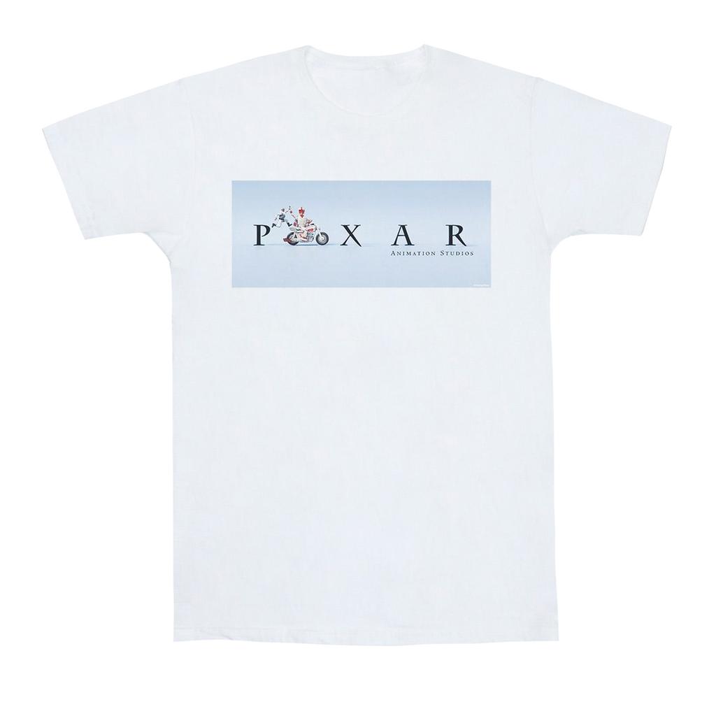 Disney Mens Toy Story 4 Duke Caboom Pixar Studios Logo T-Shirt