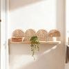 Rainbow Design Wall Mounted Shelves Wooden Material Rainbow Shelves  Boho Style Interior
