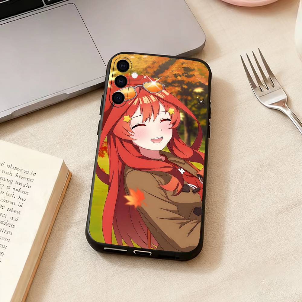 Itsuki Anime N-Nakano Phone Case Black Silicone Soft For Samsung Galaxy A73,A72,A71,A70,A53,A52,A51
