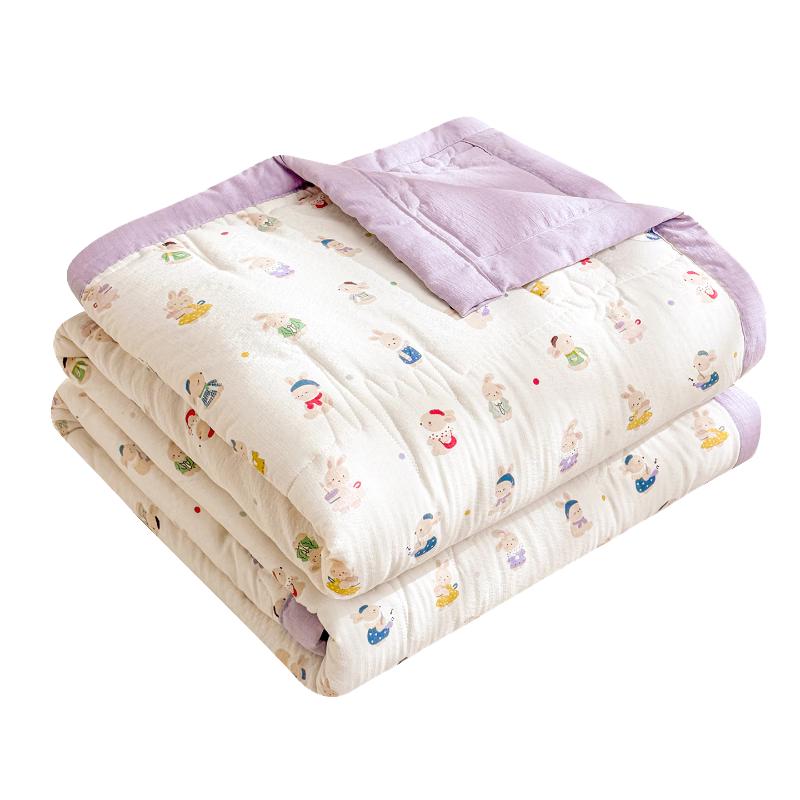 Hongdou Cloud-Feel 51% Cotton Blend Jacquard Summer Quilt 200x230cm