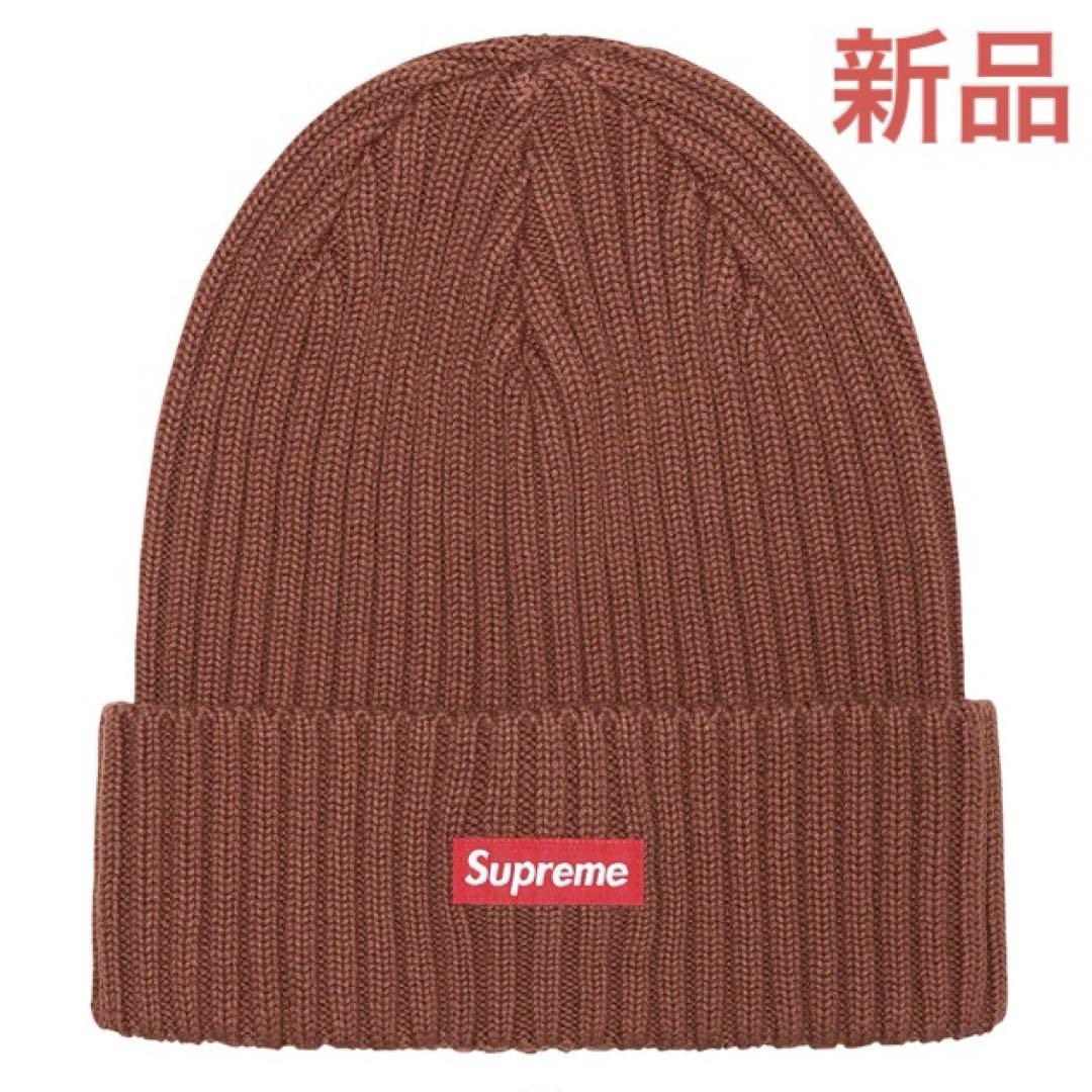 

[Б/У] Шапка бини Supreme овердайд коричневого цвета