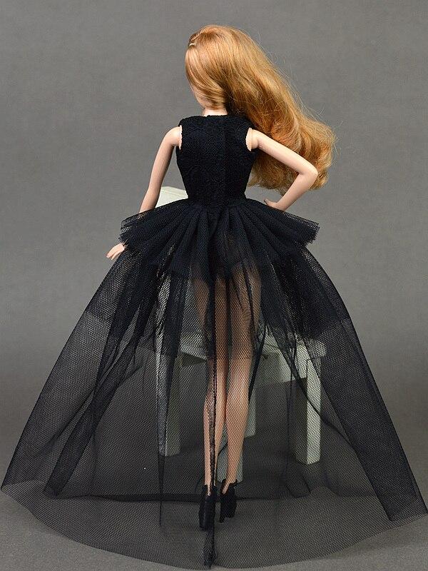 2pcs/lot Doll Dresses for Barbie Dolls 1:6 Sexual Evening Gown Purely Manual Clothes Lace Wedding Dress For 1/6 BJD Doll Gift