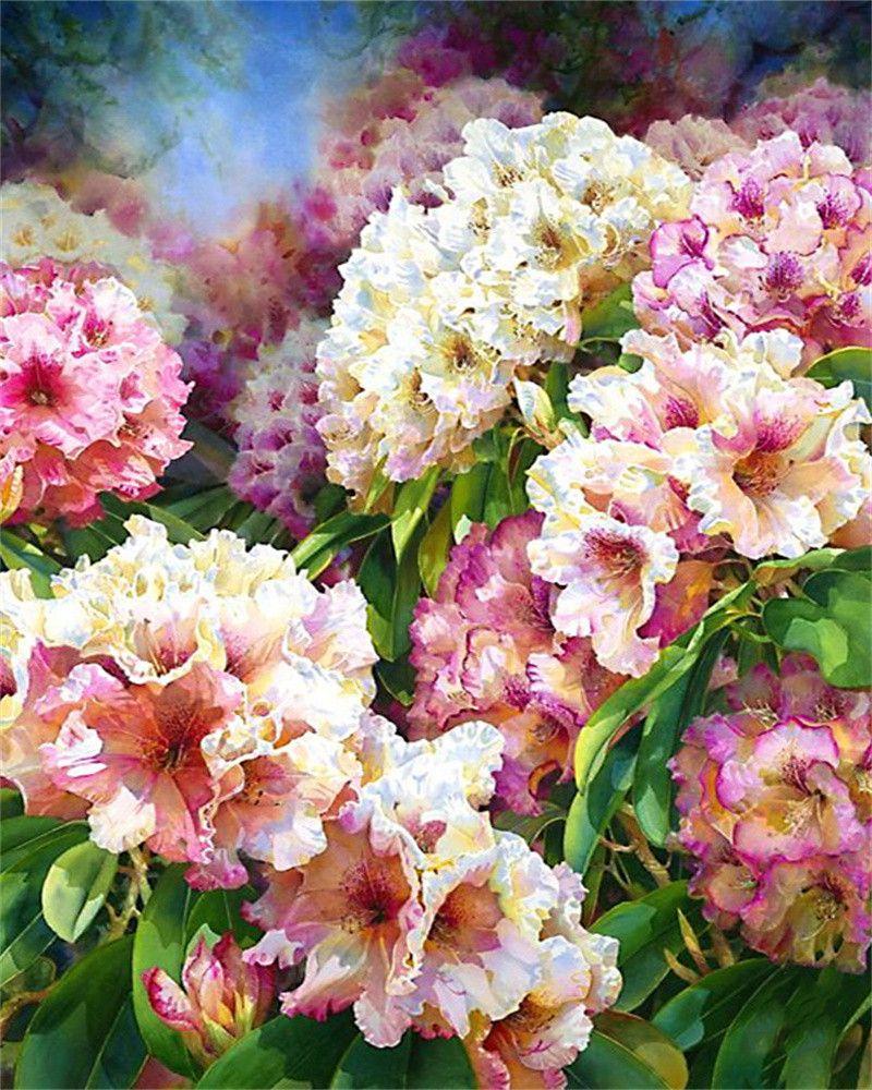 RUOPOTY Painting By Numbers Vase Hand Painted Pictures By Number Flower On Canvas Home Decoration DIY Gift Wall Art