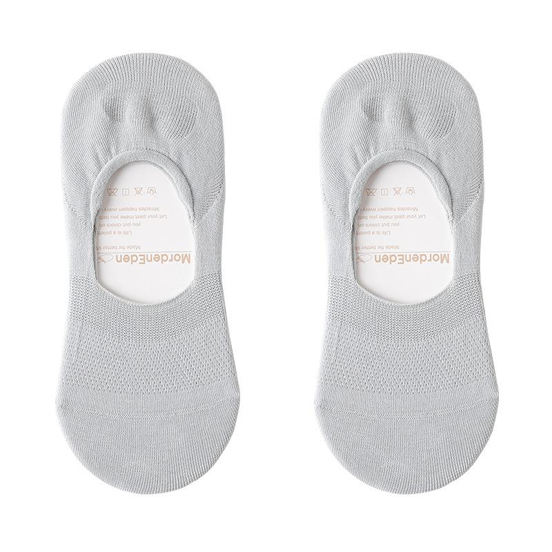 5 Pairs of Women's Spring and Summer Boneless Deodorant Absorbent Invisible Cotton Shallow Mouth Non Slip Socks