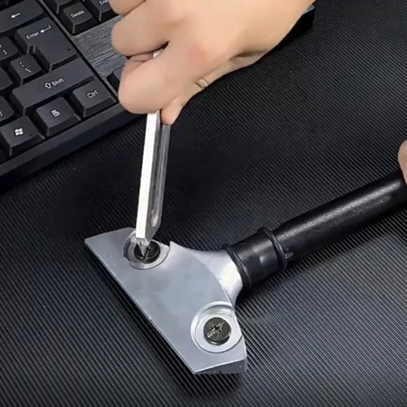 Universalmesser aus Edelstahl, multifunktionaler Papierschneider, schweres großes Kunstmesser, Briefkastenöffner, Bürobedarf