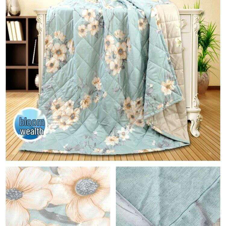 Summer & Autumn Lightweight Quilt: Double and Single Air Conditioning Blanket for Kids, Thin, Machine Washable