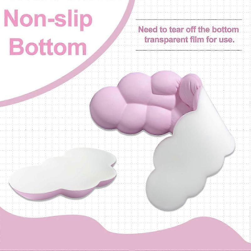 Cloud Keyboard Wrist Rest, Memory Foam Wrist Rest for Computer & Mouse Set, Comfortable Wrist Rest Support for Office Pain Relief