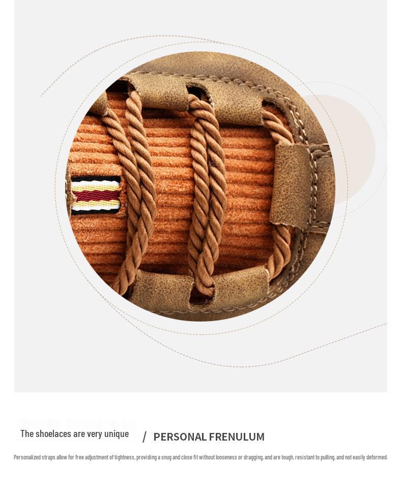 Spring 2022 Men's Casual Leather Moccasins - Fashionable, Sock-Style, Large Size, Handmade Shoes