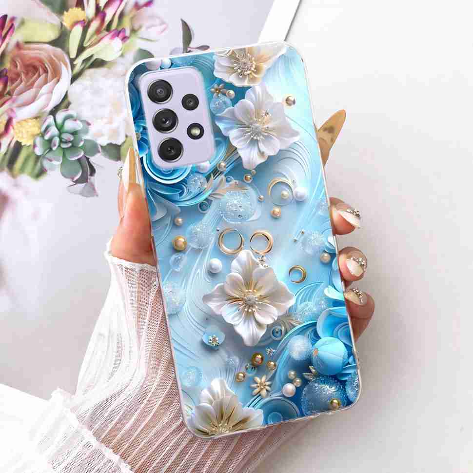 Für Samsung A72 Hülle SM-A725F Fundas Weiches Silikon Luxuriöse Bemalte Abdeckung Hüllen Für Samsung Galaxy A72 Gehäuse Bumper