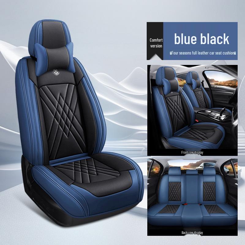 Accord & Emgrand L All-Leather Full Coverage Car Seat Cushion - Universal Four Seasons, 6th To 9th Gen