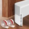 2Pcs 1M Door Bottom Sealing Strip Adhesive TPE Under-Door Sweep Weather Stripping Light