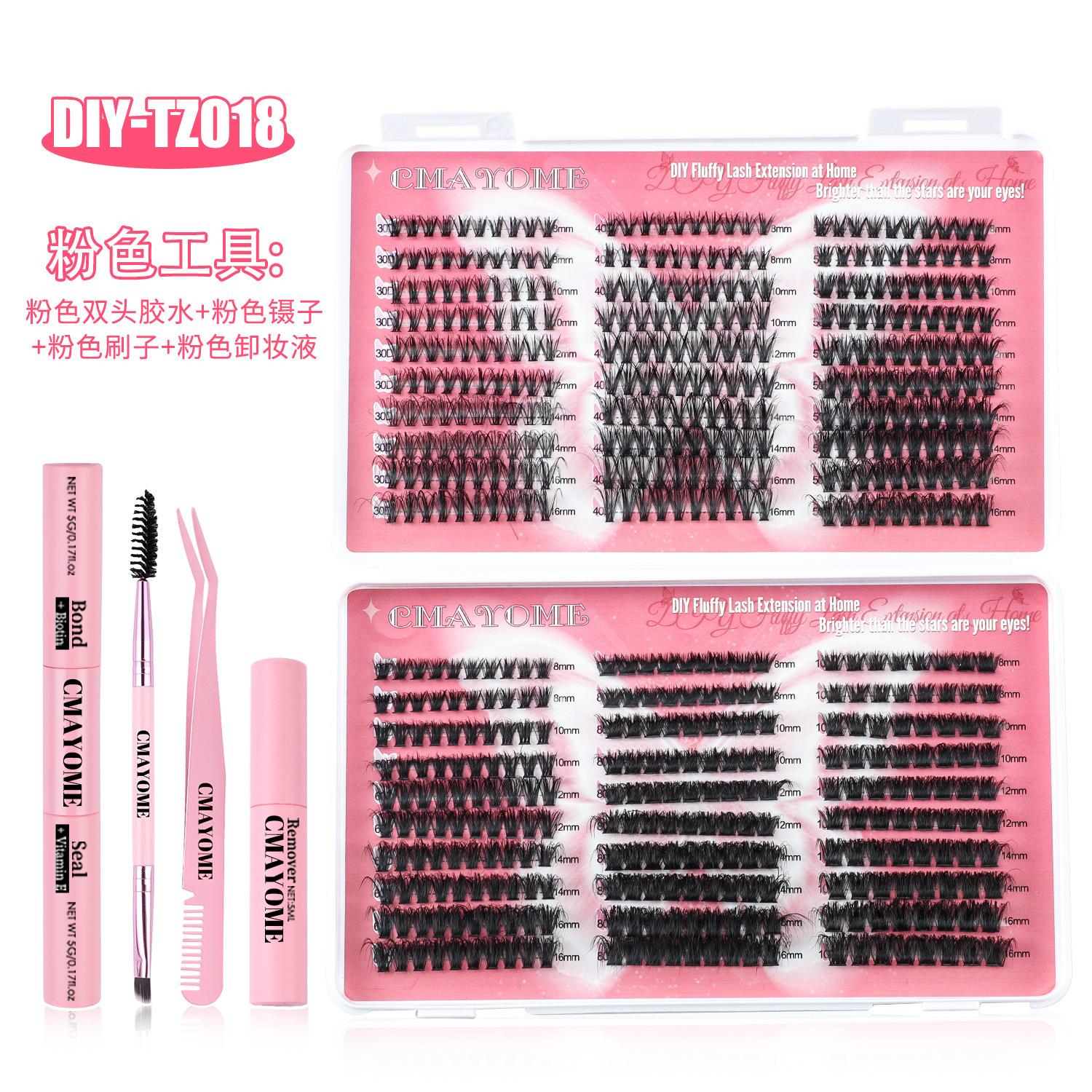 

Горячий клей Одинарный пучок DIY Накладные ресницы 580 пучков Большая емкость D-завиток Смешанные ресницы