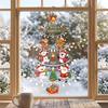 Reusable Snowflake Stickers Christmas Window Clings, Double Sided PVC Static Glass Stickers, Snowman Elk No Glue Decoration Santa Claus Xmas