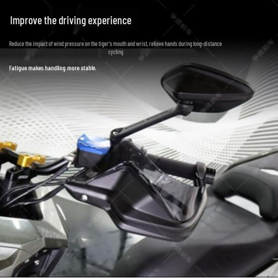 SR4MAX Adjustable Motorcycle Handguards: Wind Deflector & Resistance Cover