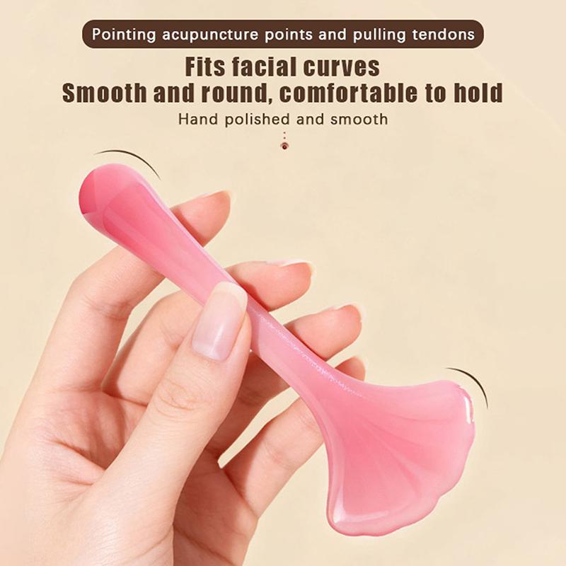 Ginkgo Shape Resin Face Gua Sha Board Gua Sha Massage Board For Face Firm Skin Care Gua Sha Spa Physical Therapy Beauty Product