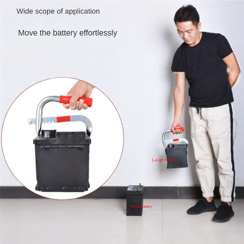 

Battery Holder, Grab, Lift And Carry Top Or Side Column Batteries, Rubber Pads Hold Batteries Securely-A99D