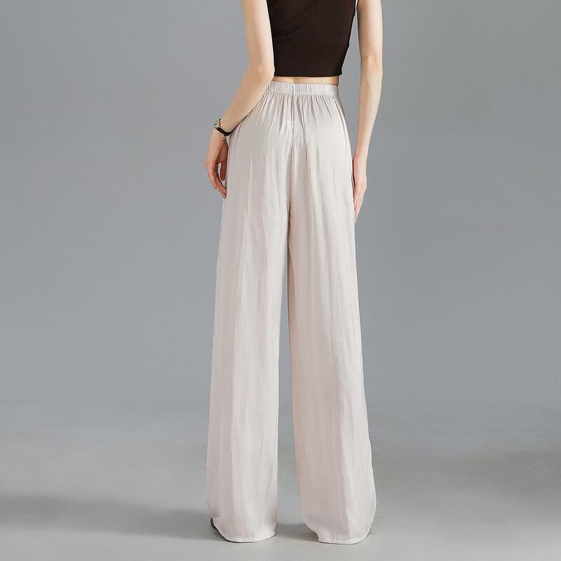 Demana Women's Summer Slimming High-Waist Pleated Wide-Leg Trousers