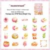 ZABC Transparent Boxed PET Die-cut Stickers - Fresh Fruit Diary Series, 40 Pieces