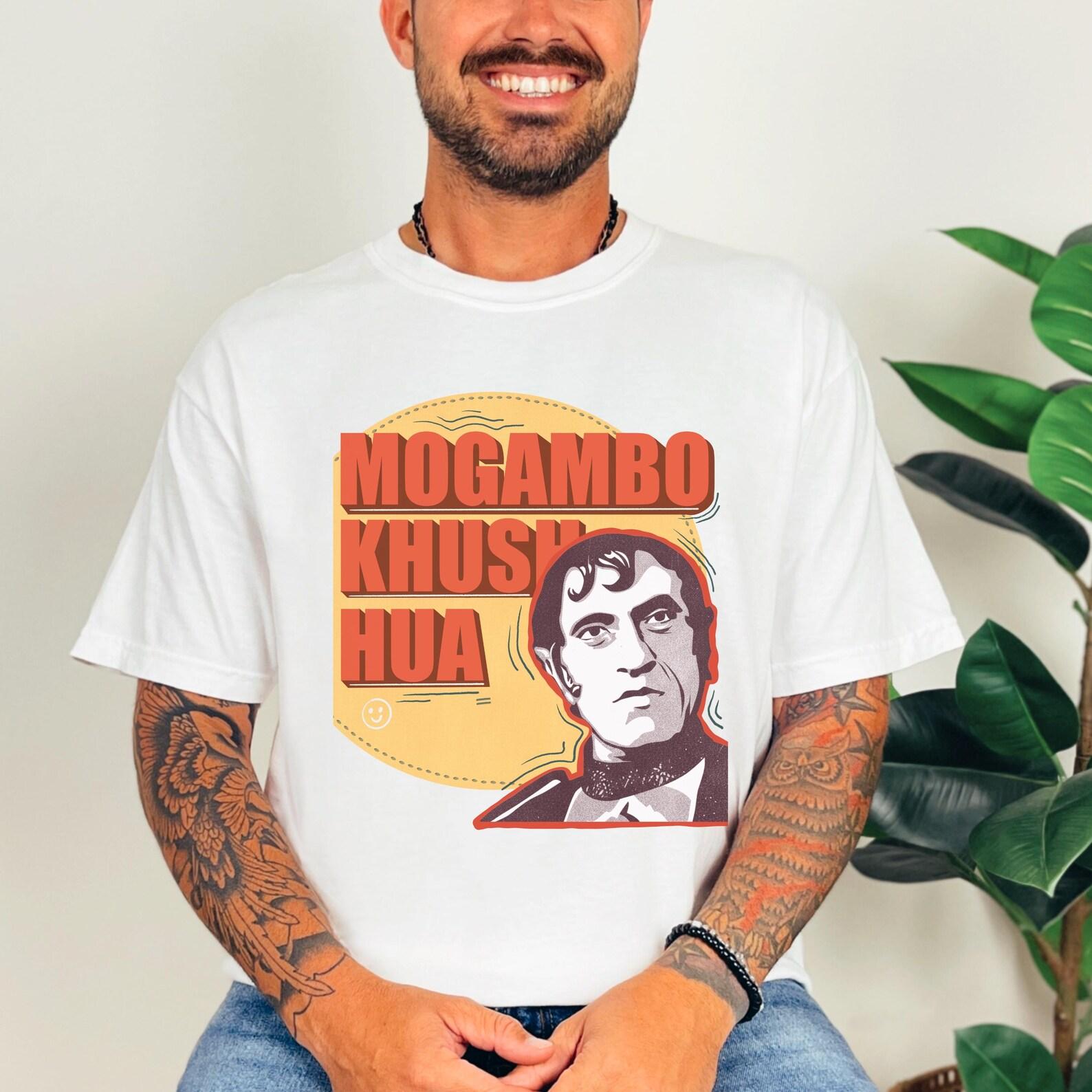 Mogambo Khush Hua, Bollywood unisex cotton t-shirt, Indian streetwear, Unisex graphic tee XL
